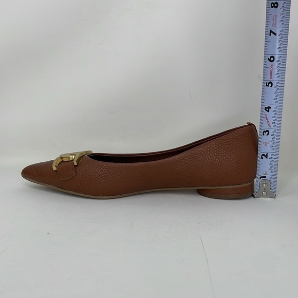 Boden Flats Women's 6 Brown Leather Gold Slip on Shoes - Picture 13 of 13